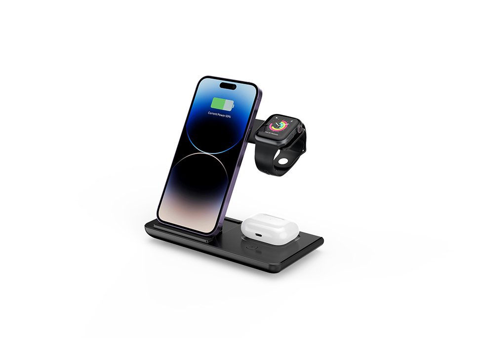 3-in-1 15W Magnetic Wireless Charging Stand X541